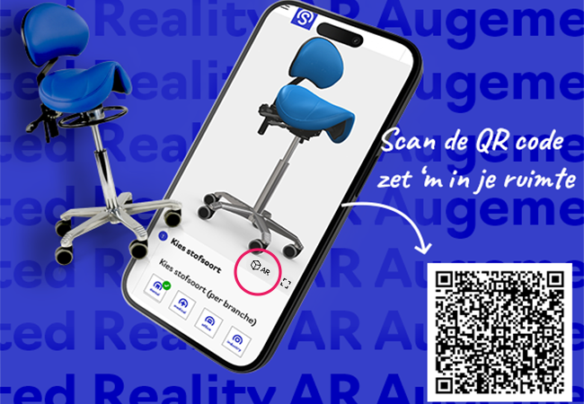 Klik op het AR-icoon en scan de QR code