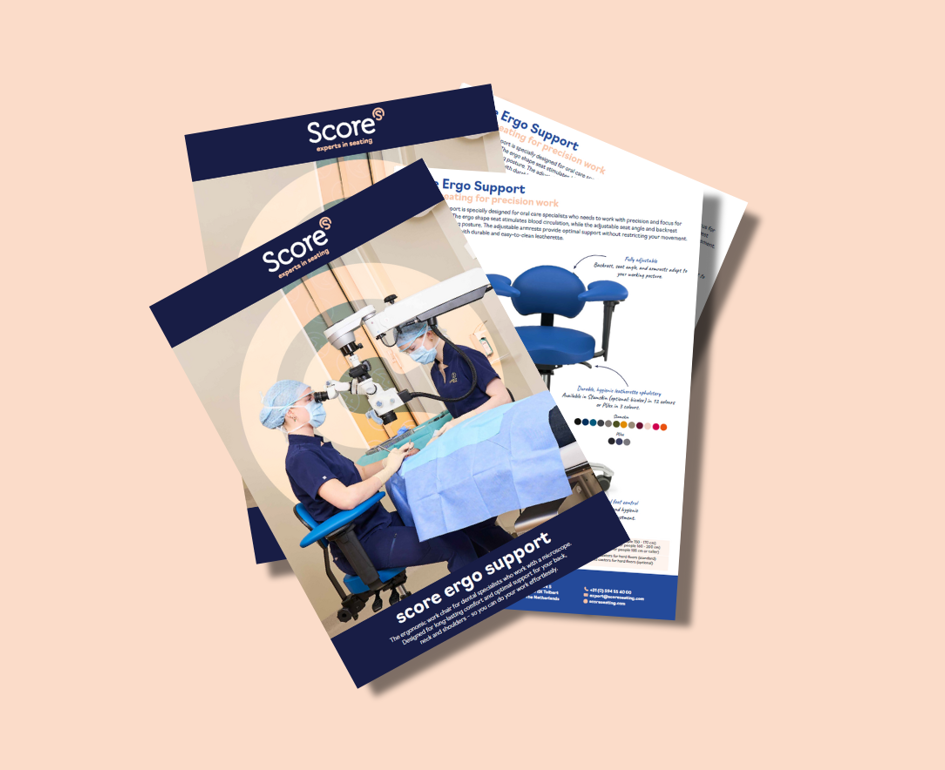 Mockup Ergo Support Flyer Tint Roze